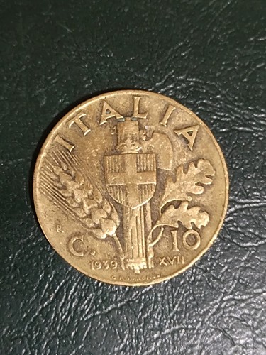 Moneta italia regno 10 - moneta,