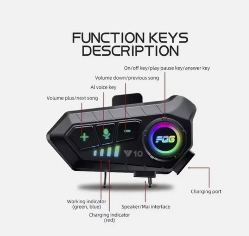 Interfono bluetooth per - 5.3,