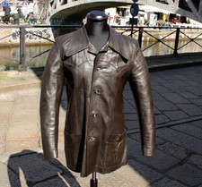 Giacca pelle vintage anni 70
