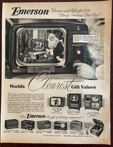 1950 emerson televisione radio - 1950,