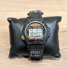 Orologio Vintage Timex Ironman Triathlon Digitale 8 Giri Cinturino Sport Funzionante