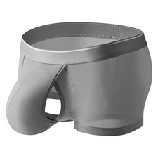 Boxer uomo traspirante aperto marsupio intimo morbido setoso comodo