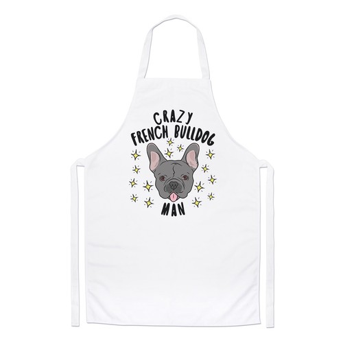 Pazzo bulldog francese uomo - pazzo,