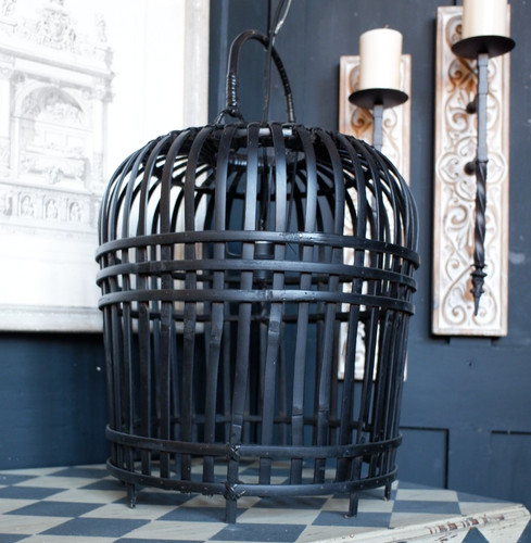 Lampadario gabbia uccelli
