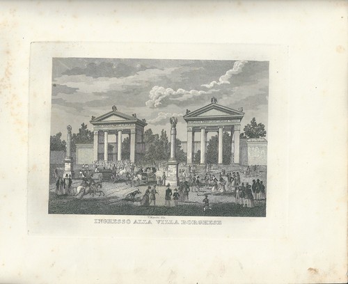 1848 roma ingresso alla villa - 1848,