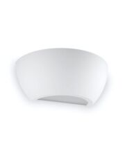 Applique da Parete Coppa in Gesso Verniciabile Attacco R7S Luce Doppia Emissione