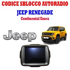 CODICE SBLOCCO AUTORADIO JEEP CONTINENTAL VP2 A2C - A3C