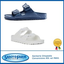 BIRKENSRTOCK ARIZONA EVA CIABATTE UNISEX BLU NAVY E BIANCO