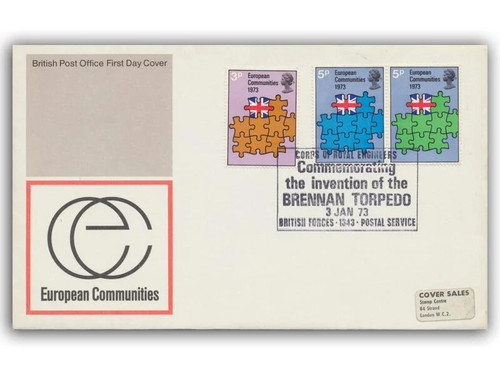 Francobollo siluro cee - siluro, fdc