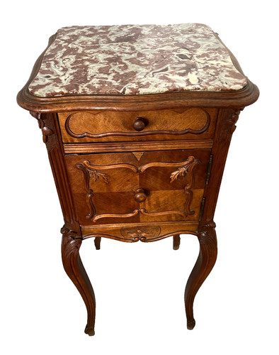 Tavolino comodino piano marmo