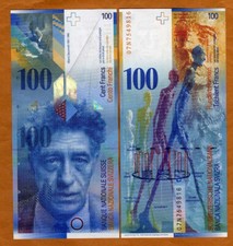 Svizzera, 100 franchi, 2007
