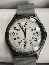 Orologio Uomo Timex MK1 Quarzo Cassa Alluminio Nero Quadrante Grigio Cinturino Nylon TW2T10500