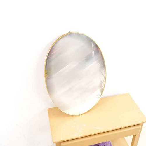 Elegante specchio ovale - , con