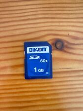 SCHEDA DI MEMORIA SD DA 1 GB. MARCA DIKOM