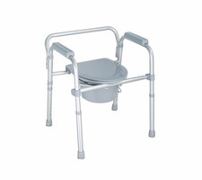 Sedia Comoda WC Pieghevole Multifunzione 4 in 1 per anziani e disabili Moretti