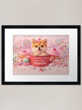 Quadro Shiba Inu cucciolo ama