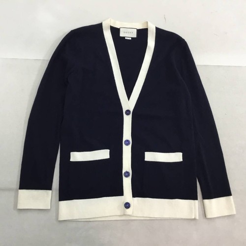Gucci cardigan blu navy - gucci, cardigan,