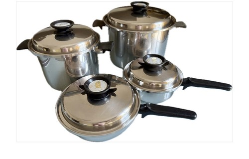Set pentole vintage acciaio - vintage,
