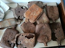 Ww1 Lotto Da Scavo Borracce Italiane/Francesi