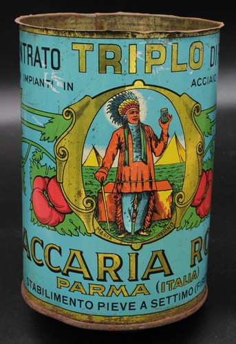 Antica scatola latta - antica,