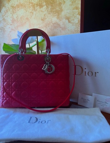 Borsa lady dior - lambskin, large