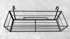PORTAVASO FIORIERA DA BALCONE IN FERRO BATTUTO CON GANCI RINGHIERA