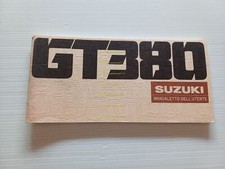 Suzuki GT 380 1976 manuale uso manutenzione libretto italiano originale