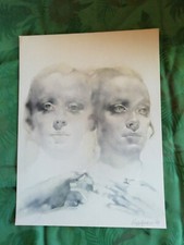 Renzo Vespignani "I Gemelli" Fotolitografia Firmata Timbrata E Numerata Bolaffi