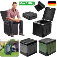 WC da Campeggio Pieghevole Multifunzione max 150kg Mobile WC + Sacchetti WC