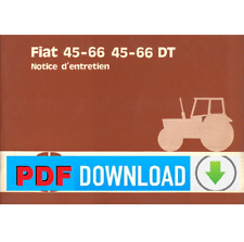 Trattore FIAT 45-66 DT Fiatagri Manuale uso manutenzione Libretto istruzioni FRA