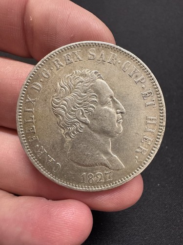 Regno sardegna lire 1827 - lire,