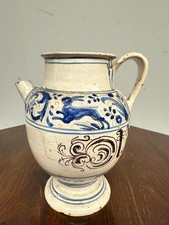 Antico versatoio in maiolica da farmacia XVIII sec Bassano, 22x18cm