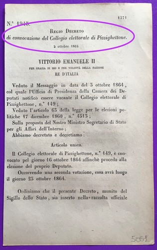 Pizzighettone regio decreto - regio,