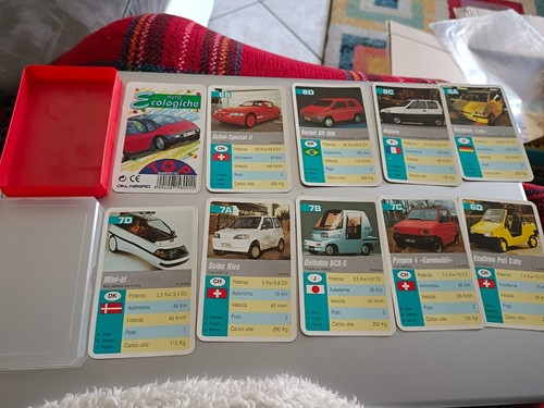 Gioco carte auto ecologiche - gioco,