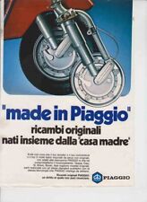 advertising Pubblicità SCOOTER PIAGGIO RICAMBI VESPA 1981 SCOOTER ITALIANI
