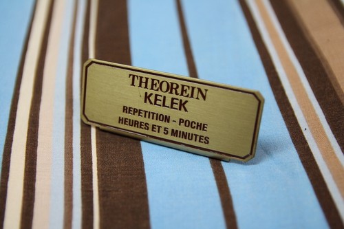 Theorein targhetta plate - -,