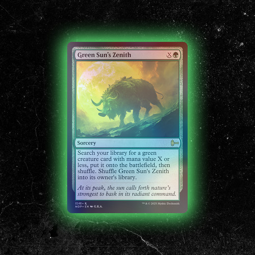 Foil green sun zenith - sun's,