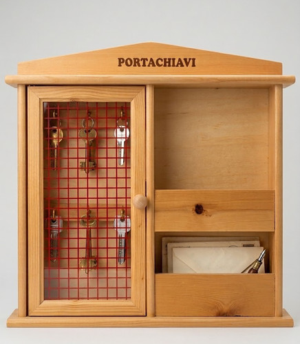 Bacheca portachiavi legno - portachiavi,