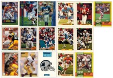 Lotto 16 carte football americano Brisby Burris Fleming Topps SkyBox