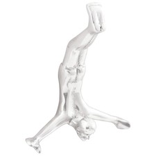 Scultura Argento Alluminio in Alluminio Opera d'Arte Decorativa vidaXL