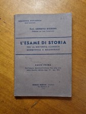 L'esame di storia - Bignami - Dall'Impero Romano fino al sec. XV - del 1947