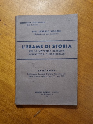 Esame storia bignami - l'esame,