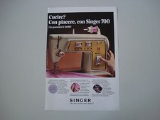 advertising Pubblicità 1971 MACCHINA PER CUCIRE SINGER 700