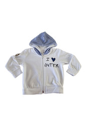 Felpa baby in ciniglia con zip