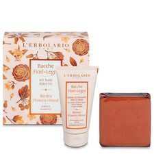 L'ERBOLARIO Kit Mani Perfette Bacche Fiori Legni Sapone profumato e Crema mani
