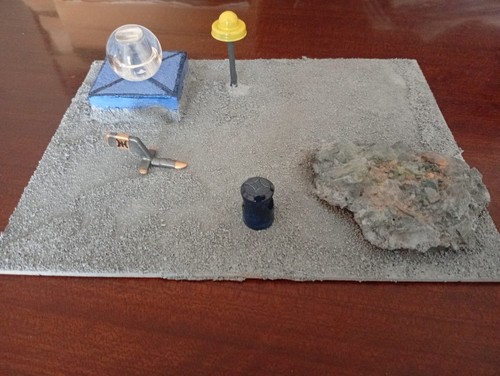 Diorama avamposto lunare - avamposto, cm