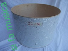 TAMBURO Vintage fusto per grancassa batteria  22" x 16" in Acero Betulla  Delmar