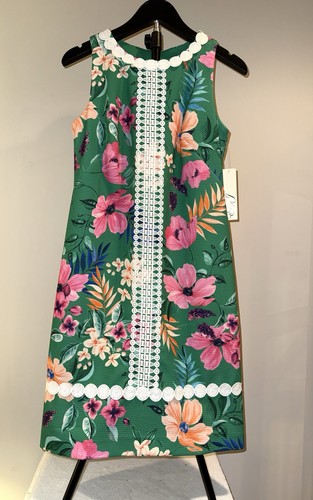 Mini abito verde - , floreale