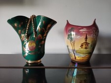 Vasi dipinti decorati (2 pz)