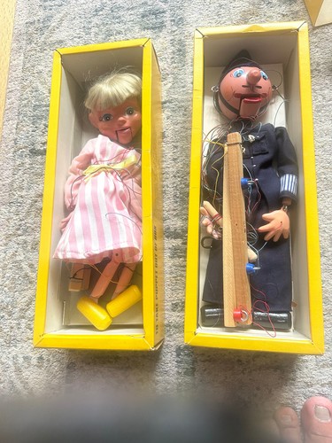 Coppia pupazzi vintage pelham - coppia,